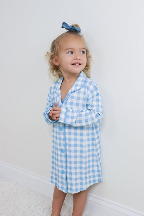 sky-blue-gingham-girls-dream-gown Dream-Big-Little-Co-pajama-baby-blanket